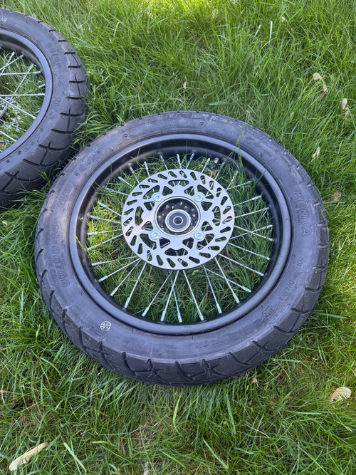 14 Inch Spokes Supermoto Wheelset