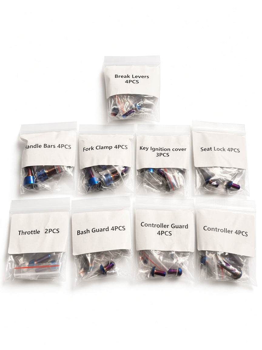 Yozma Titanium Bolt Kit (LABELED)