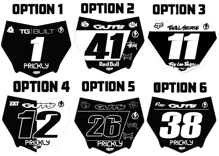 MotoCutz Plate Decal